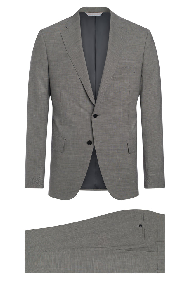 Black and White Super 120's Houndstooth Suit