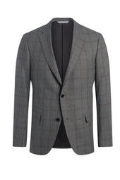 Grey Plaid Wool Suit
