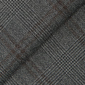 Grey Plaid Wool Suit
