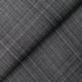Grey Plaid Super 130 S Wool Suit