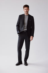 Charcoal 120's Wool Jacket