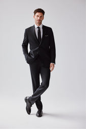 Black 120's Wool Jacket