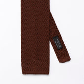 Zig Zag Knitted Tie