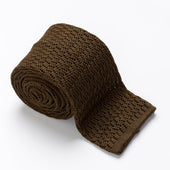 Green Zig Zag Knitted Tie