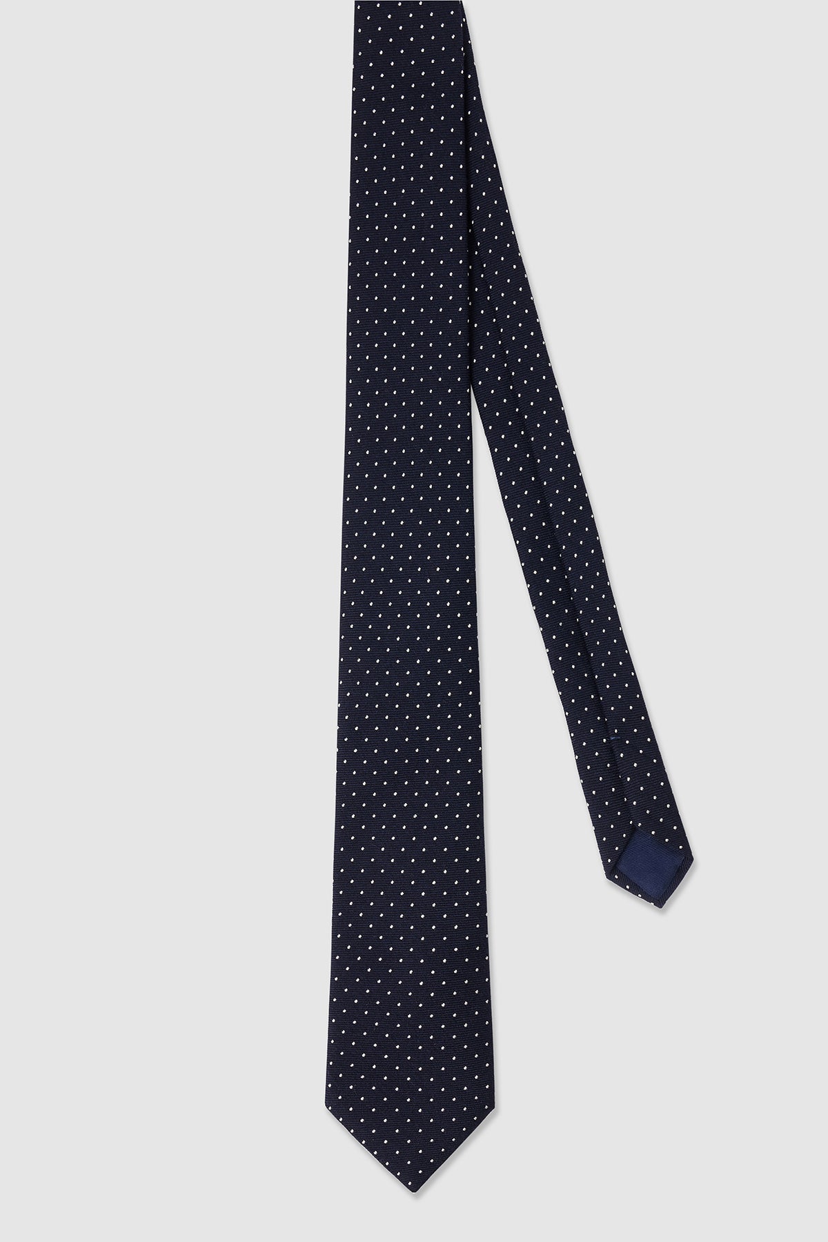 Brizio Polka Dot Tie In Silk And Wool