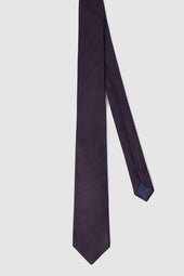 Cravate Gideon en soie violette