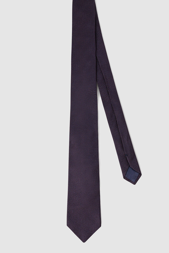 Cravate Gideon en soie violette