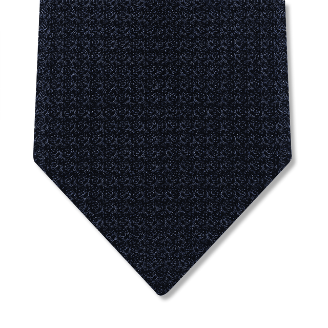 Cravate grenadine bleu marine - Soie
