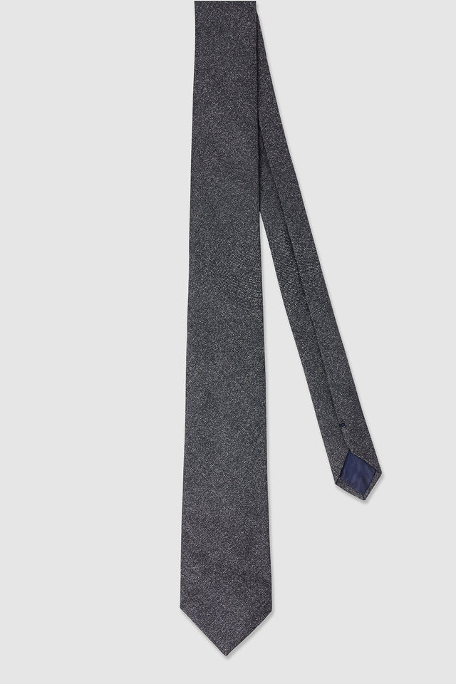 Maxwell tie in anthracite silk