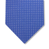 Cravate Bleu ciel & Gris clair - Motif Pois - Soie