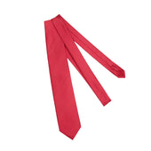 Cravate Rouge Beige Motif Pois Soie