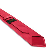 Cravate Rouge Beige Motif Pois Soie