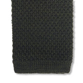 Cravate tricot - Vert sapin - Laine