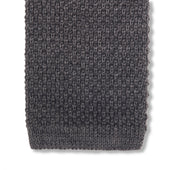 Cravate tricot - Gris - Laine