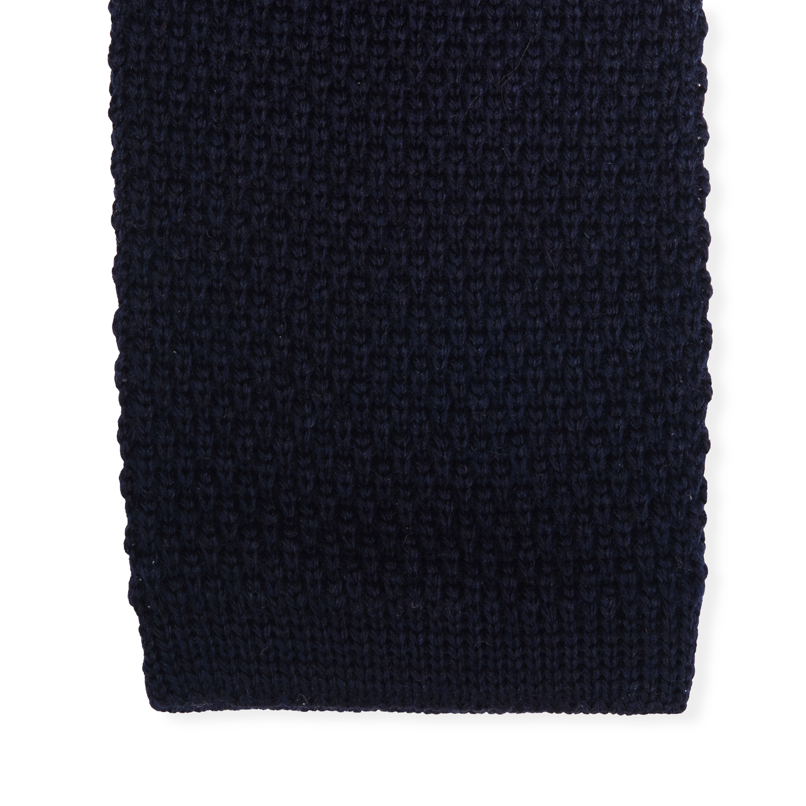 Cravate Tricot Bleu Marine Laine