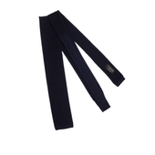 Cravate Tricot Bleu Marine Laine