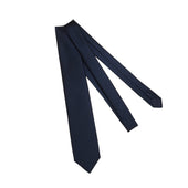 Cravate Bleu Marine Or Motif Pois Soie