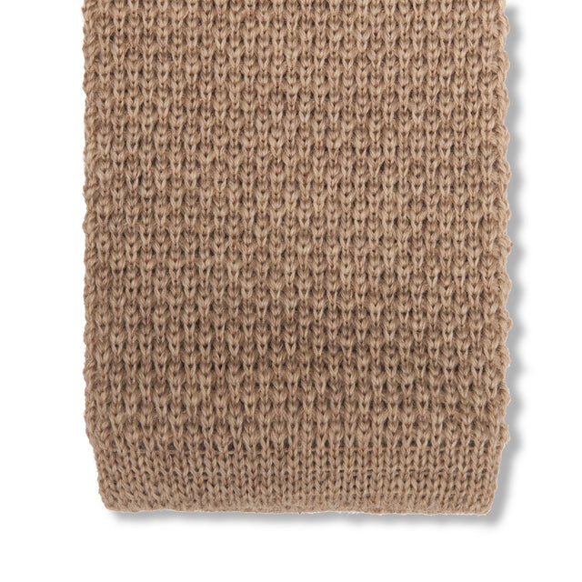 Cravate tricot - Beige - Laine