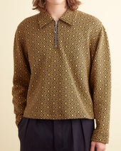 Crescent Jacquard Quarter-Zip