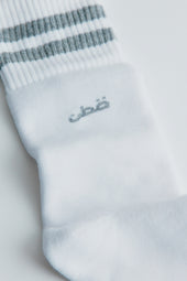 Crew Socks in Grey Mix Stripe