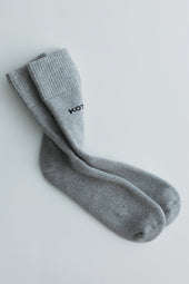 Crew Socks in Heather Grey