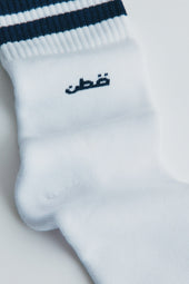 Crew Socks in Midnight Stripe
