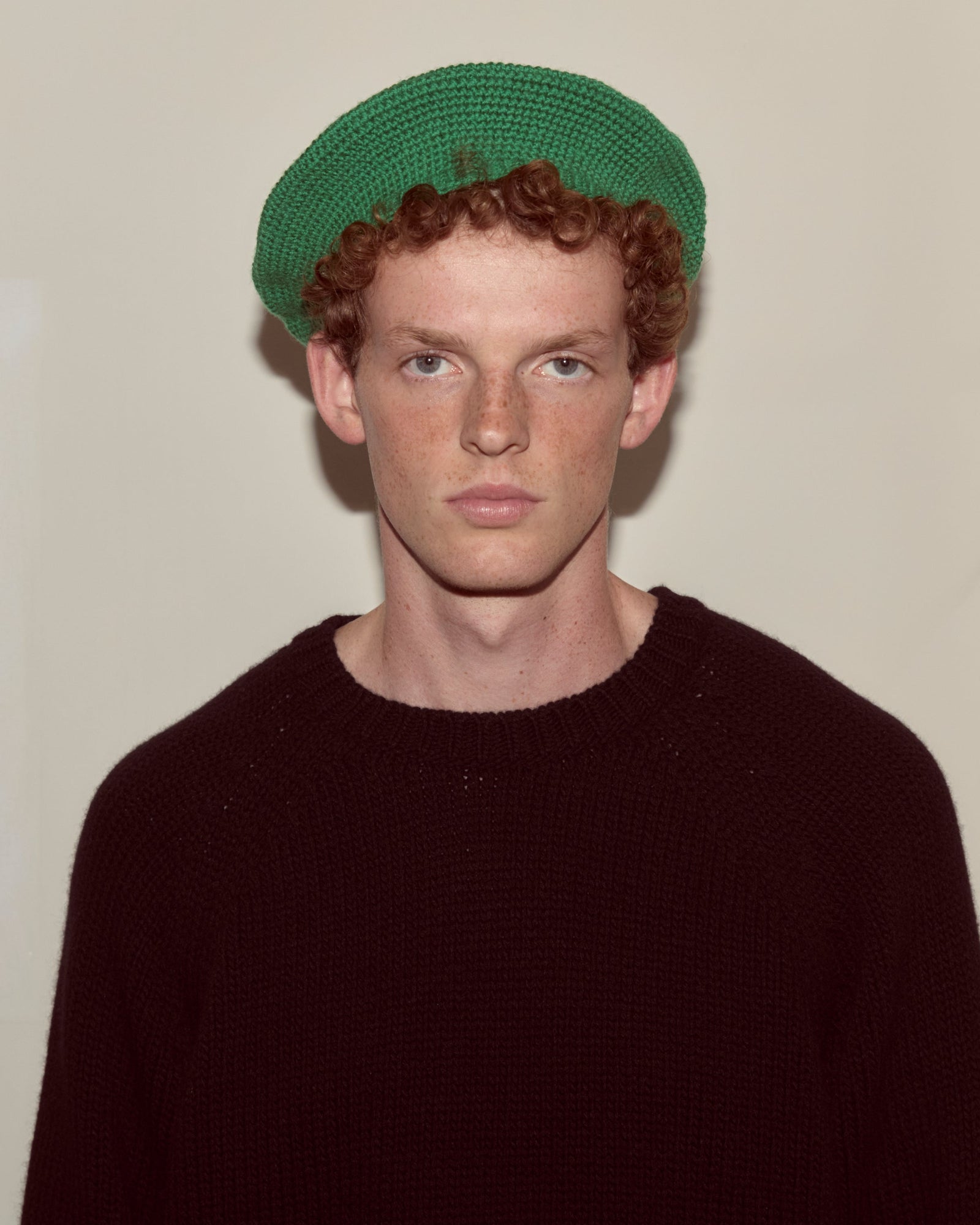 Crochet Beret - Green