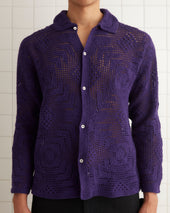 Crochet Overshirt - Purple