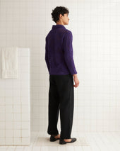 Crochet Overshirt - Purple