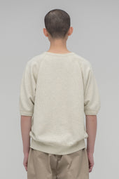Crewneck Short Sleeve Sweatshirt Slightly Brushed