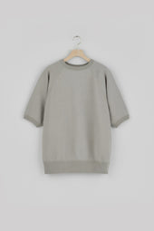 Crewneck Short Sleeve Sweatshirt Slightly Brushed