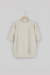 Crewneck Short Sleeve Sweatshirt（Slightly Brushed）