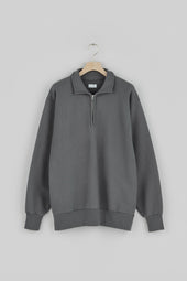 Half Zip Sweatshirt Slightly Brushed