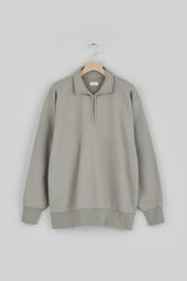 Half Zip Sweatshirt Slightly Brushed