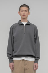 Half Zip Sweatshirt Slightly Brushed