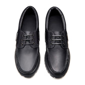 Black Greasy Boat Shoe