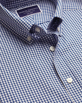Non Iron Stretch Poplin Check Shirt
