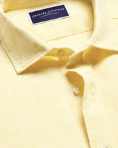 Pure Linen Shirt Lemon