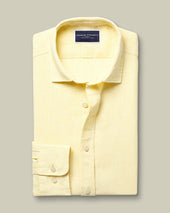 Pure Linen Shirt Lemon