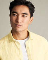 Pure Linen Shirt Lemon