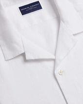 Short Sleeve Revere Pure Linen Shirt