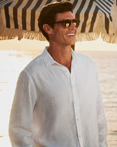 Chemise en pur lin – Blanc