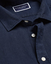 Short Sleeve Pure Linen Shirt