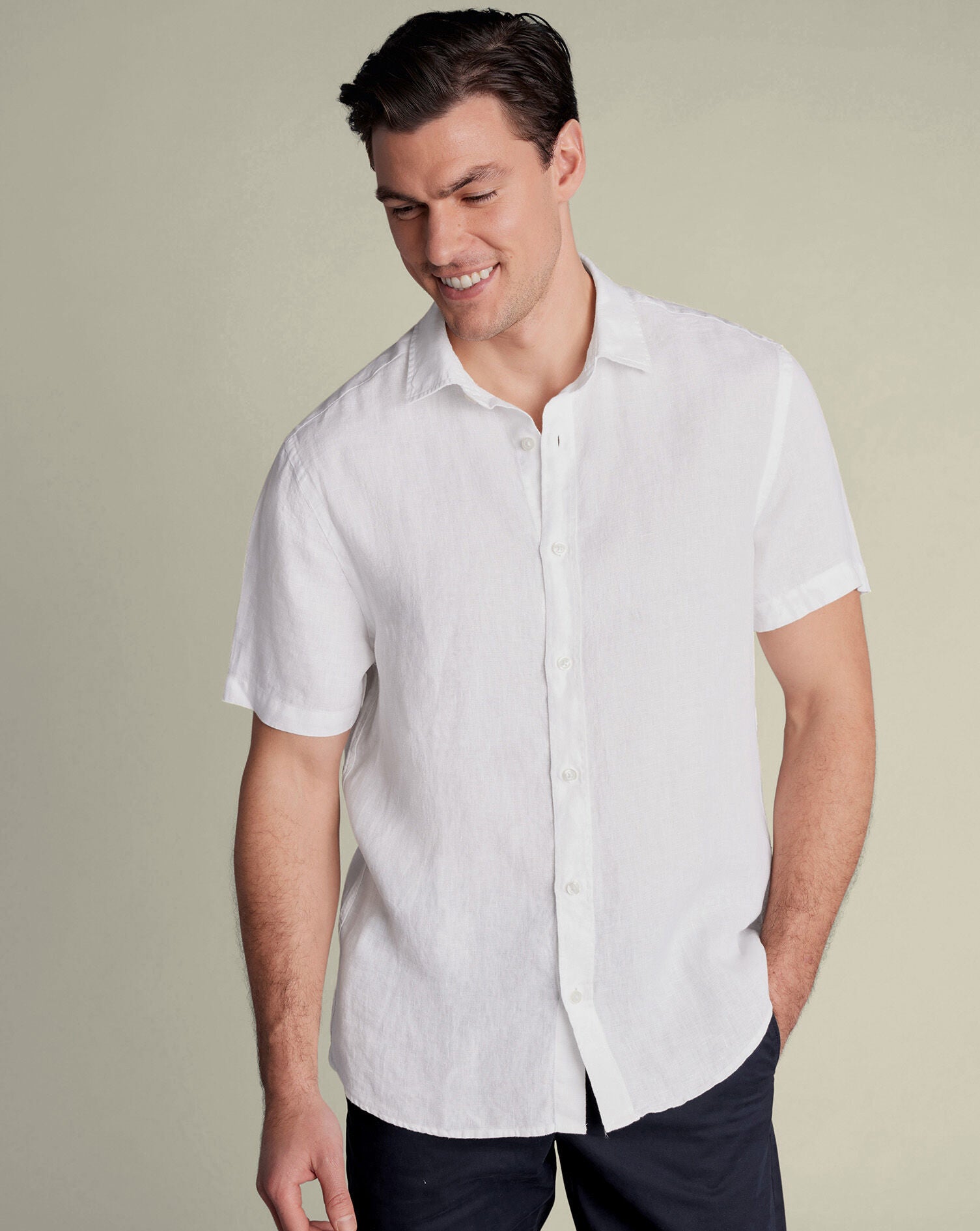 Pure Linen Short Sleeve Shirt