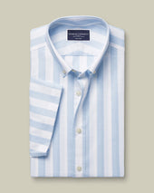 Short Sleeve Non Iron Stretch Poplin Shirt