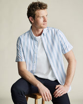 Short Sleeve Non Iron Stretch Poplin Shirt
