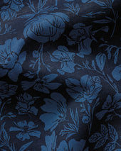Short Sleeve Cotton Linen Floral Print Shirt
