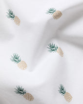 Short Sleeve Stretch Washed Poplin Print Shirt