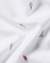 Short Sleeve Non Iron Poplin Ice Cream Print Shirt