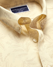 Short Sleeve Non Iron Poplin Print Shirt